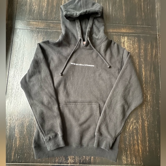"We're Not Really Strangers" hoodie. Brand inside we're all the same..Size Small - Picture 3 of 7